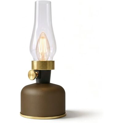 Calex lavinio oplaadbare tafellamp - draadloos - led olielamp - camping lamp - binnen en buiten - warm wit licht - dimbaar - mocha Calex lavinio oplaadbare tafellamp - draadloos - led olielamp - camping lamp - binnen en buiten - warm wit licht - dimbaar - mocha