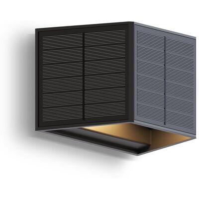 Calex caserta solar wandlamp - up & down tuinverlichting op zonne-energie - buitenlamp met bewegingssensor - warm wit licht - zwart Calex caserta solar wandlamp - up & down tuinverlichting op zonne-energie - buitenlamp met bewegingssensor - warm wit licht - zwart