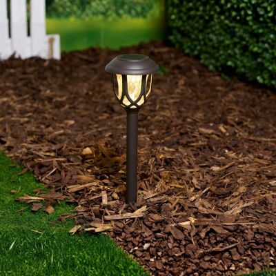 Grundig solar tuinverlichting - tuinlamp met grondspies - warm wit licht - ip44 - 6-8 uur brandtijd Grundig solar tuinverlichting - tuinlamp met grondspies - warm wit licht - ip44 - 6-8 uur brandtijd