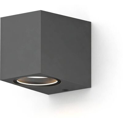Calex wandlamp downlight sanremo - gu10 - ip54 water- en stofbestendig - geschikt voor binnen en buiten - eenvoudige installatie - rechthoek - antraciet Calex wandlamp downlight sanremo - gu10 - ip54 water- en stofbestendig - geschikt voor binnen en buiten - eenvoudige installatie - rechthoek - antraciet