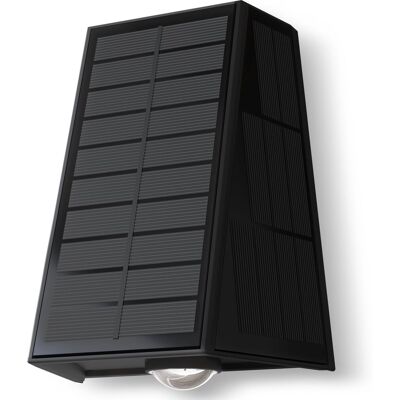 Calex matera solar wandlamp - up & down tuinverlichting - zonne-energie - warm wit licht - zwart Calex matera solar wandlamp - up & down tuinverlichting - zonne-energie - warm wit licht - zwart