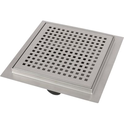 Differnz Douchegoot - met flens - vierkant - 20 x 20 cm - rvs Differnz Douchegoot - met flens - vierkant - 20 x 20 cm - rvs