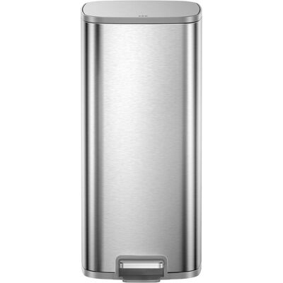 EKO - stella x pedaalemmer 30 liter - stainless steel plastic - mat rvs - prullenbak EKO - stella x pedaalemmer 30 liter - stainless steel plastic - mat rvs - prullenbak
