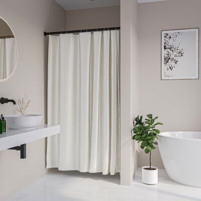 Sealskin cosima - douchegordijn 180x200 cm - 70% gerecycled peva - off-white Sealskin cosima - douchegordijn 180x200 cm - 70% gerecycled peva - off-white