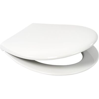 Plieger smart toiletbril - universele vorm wc bril - thermoplast - wit - met deksel - softclose - quick release - kunststof bevestiging Plieger smart toiletbril - universele vorm wc bril - thermoplast - wit - met deksel - softclose - quick release - kunststof bevestiging
