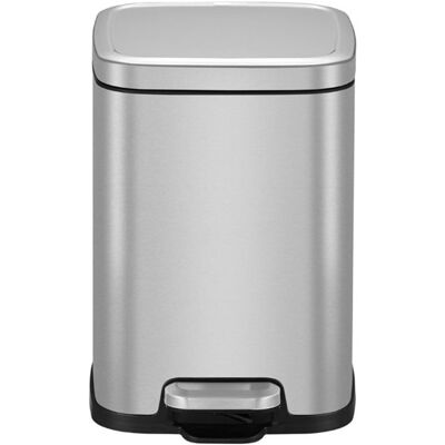 EKO - stella pedaalemmer 6 liter - stainless steel - mat rvs - prullenbak EKO - stella pedaalemmer 6 liter - stainless steel - mat rvs - prullenbak