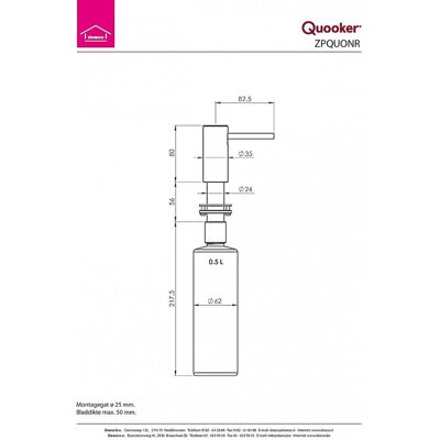 Quooker ® zeeppomp nordic rosé koper Quooker ® zeeppomp nordic rosé koper