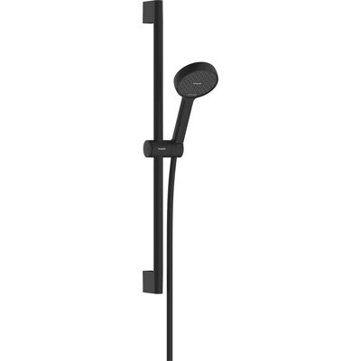 Hansgrohe activera s - doucheset - ecosmart waterbesparend - select-knop bediening - 95mm - met glijstang - 65 cm - 2 straalfuncties - mat zwart Hansgrohe activera s - doucheset - ecosmart waterbesparend - select-knop bediening - 95mm - met glijstang - 65 cm - 2 straalfuncties - mat zwart