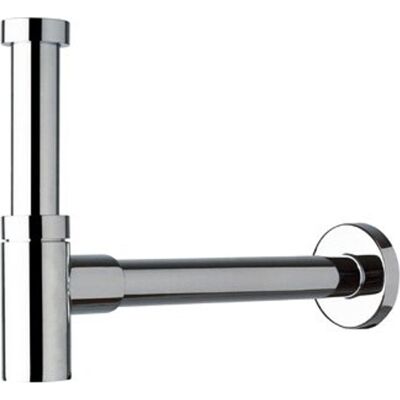 Plieger mini sifon wastafel - 5/4 - met 25cm muurbuis en rozet - chroom Plieger mini sifon wastafel - 5/4 - met 25cm muurbuis en rozet - chroom