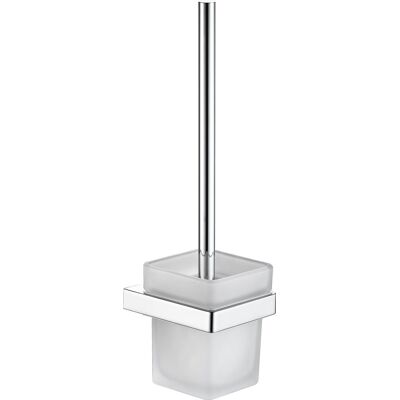 Plieger altea wc borstel met houder - wandmontage - geborsteld chroom Plieger altea wc borstel met houder - wandmontage - geborsteld chroom