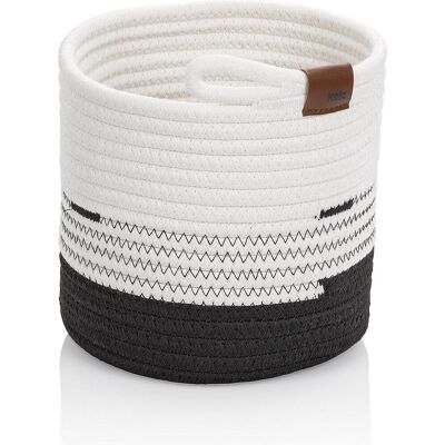 Kela Mand, 18 x 17 cm, rond, wit/zwart - hedda Kela Mand, 18 x 17 cm, rond, wit/zwart - hedda