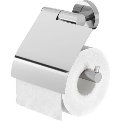 Tiger boston - wc rolhouder met klep - toiletrolhouder - zonder boren - boren of lijmen - rvs gepolijst Tiger boston - wc rolhouder met klep - toiletrolhouder - zonder boren - boren of lijmen - rvs gepolijst
