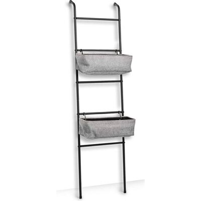 ZELLER Badkamer Ladder Shelf met 2 Manden - Badkameropberger ZELLER Badkamer Ladder Shelf met 2 Manden - Badkameropberger