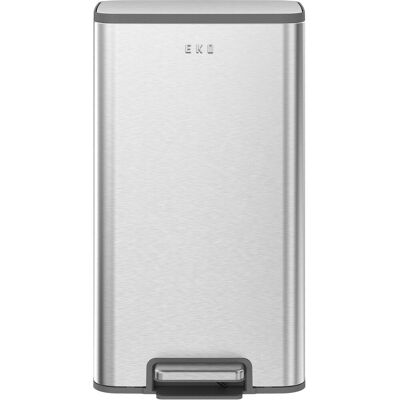 EKO - marina pedaalemmer 30 liter - stainless steel plastic - mat rvs - prullenbak EKO - marina pedaalemmer 30 liter - stainless steel plastic - mat rvs - prullenbak