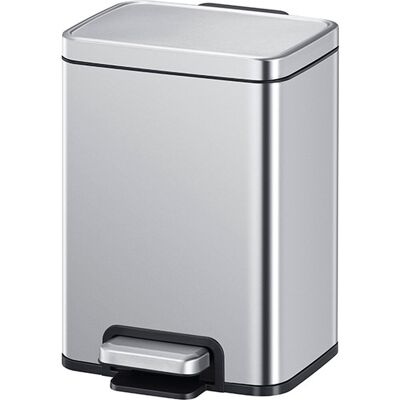 EKO - madison pedaalemmer 6 liter - stainless steel plastic - misty mat rvs - prullenbak EKO - madison pedaalemmer 6 liter - stainless steel plastic - misty mat rvs - prullenbak