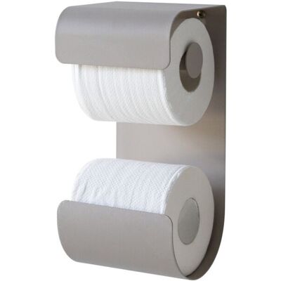 Sealskin - brix wc rolhouder - toiletrolhouder dubbel - beige - greige Sealskin - brix wc rolhouder - toiletrolhouder dubbel - beige - greige
