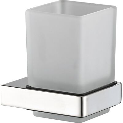 Plieger altea glashouder - bekerhouder badkamer - wandmontage - geborsteld chroom Plieger altea glashouder - bekerhouder badkamer - wandmontage - geborsteld chroom