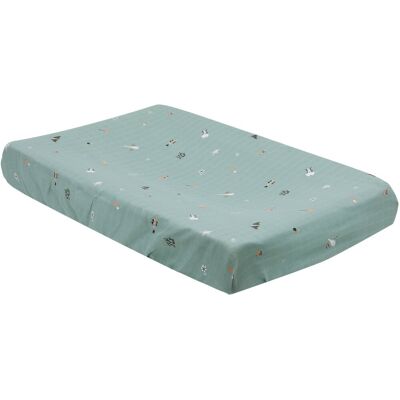 Bébé-jou aankleedkussenhoes jersey ocean vibes Bébé-jou aankleedkussenhoes jersey ocean vibes