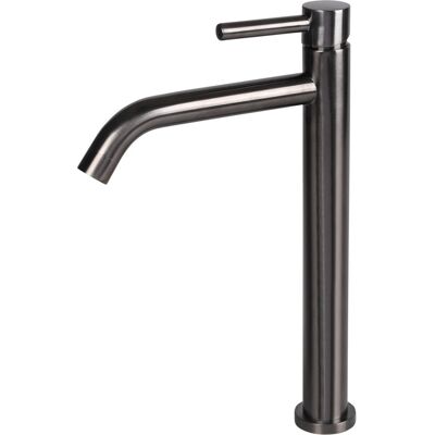 Differnz wastafelkraan hoog � gebogen � mengkraan koud en warm � gun metal Differnz wastafelkraan hoog � gebogen � mengkraan koud en warm � gun metal