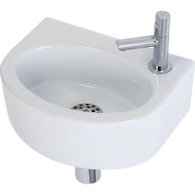 Plieger orlando fontein toilet - set - fontein 30 x 22 cm inclusief fonteinkraan en sifon - keramiek - wit Plieger orlando fontein toilet - set - fontein 30 x 22 cm inclusief fonteinkraan en sifon - keramiek - wit