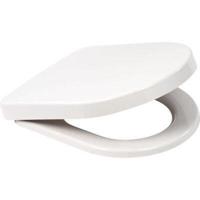 Plieger milano/plus-compact toiletzitting - d-vorm wc bril - duroplast - wit - met deksel - softclose - quick release - rvs bevestiging - geschikt voor villeroy & boch o.novo Plieger milano/plus-compact toiletzitting - d-vorm wc bril - duroplast - wit - met deksel - softclose - quick release - rvs bevestiging - geschikt voor villeroy & boch o.novo