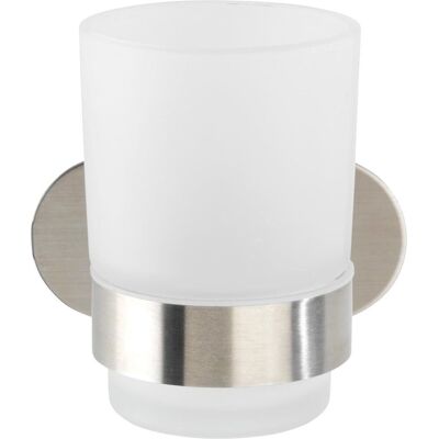 Wenko turbo-loc® tandenborstelbeker orea uno rvs mat - tandenborstelhouder - bevestigen zonder boren - zelfklevend - 10 jaar garantie Wenko turbo-loc® tandenborstelbeker orea uno rvs mat - tandenborstelhouder - bevestigen zonder boren - zelfklevend - 10 jaar garantie
