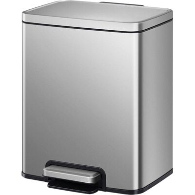 EKO - madison pedaalemmer 12 liter - stainless steel plastic - misty mat rvs - prullenbak EKO - madison pedaalemmer 12 liter - stainless steel plastic - misty mat rvs - prullenbak