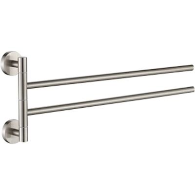 Plieger vigo handdoekhouder - handdoekhouder badkamer 45 cm - dubbel - rvs - wandmontage - 10 jaar garantie - geborsteld chroom Plieger vigo handdoekhouder - handdoekhouder badkamer 45 cm - dubbel - rvs - wandmontage - 10 jaar garantie - geborsteld chroom