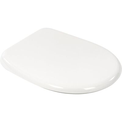 Plieger uni toiletbril - universele vorm wc bril - duroplast - wit - met deksel - softclose - quick release - rvs bevestiging Plieger uni toiletbril - universele vorm wc bril - duroplast - wit - met deksel - softclose - quick release - rvs bevestiging