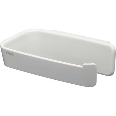 Tiger tess - wc rolhouder zonder klep - toiletrolhouder - zelfklevend - 3m tape - boren - wit Tiger tess - wc rolhouder zonder klep - toiletrolhouder - zelfklevend - 3m tape - boren - wit