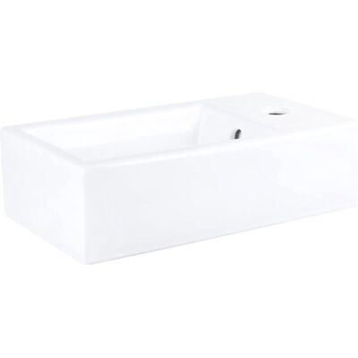Differnz force fonteinset - fonteinset toilet 40x22x11,5 cm - wasbak keramiek wit - wastafel met mat gouden fonteinkraan - rechte kraan en standaard greep voor badkamer Differnz force fonteinset - fonteinset toilet 40x22x11,5 cm - wasbak keramiek wit - wastafel met mat gouden fonteinkraan - rechte kraan en standaard greep voor badkamer