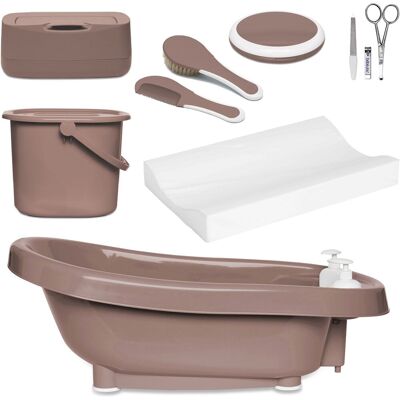 Bébé-jou Thermobadset de luxe mocha mousse Bébé-jou Thermobadset de luxe mocha mousse