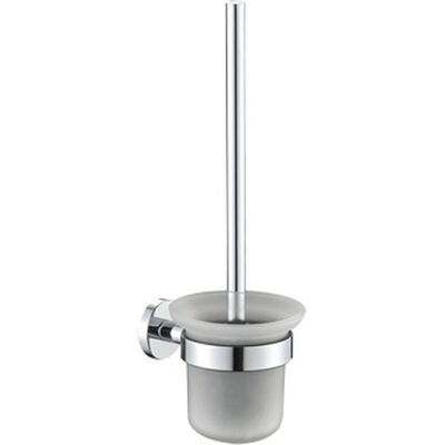 Plieger vigo wc borstel - toiletborstel met houder glas - wandhouder - 10 jaar garantie - chroom Plieger vigo wc borstel - toiletborstel met houder glas - wandhouder - 10 jaar garantie - chroom
