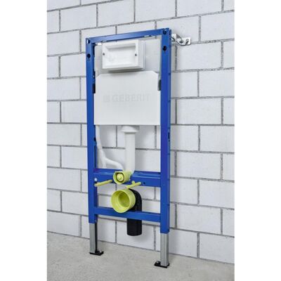 Geberit duofix basic up100 delta inbouwreservoir - voor wand wc - 112cm - 12cm - wandankers - blauw Geberit duofix basic up100 delta inbouwreservoir - voor wand wc - 112cm - 12cm - wandankers - blauw