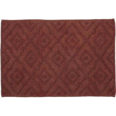 Sealskin - aztec badmat 60x90 cm - katoen - donkerroze Sealskin - aztec badmat 60x90 cm - katoen - donkerroze