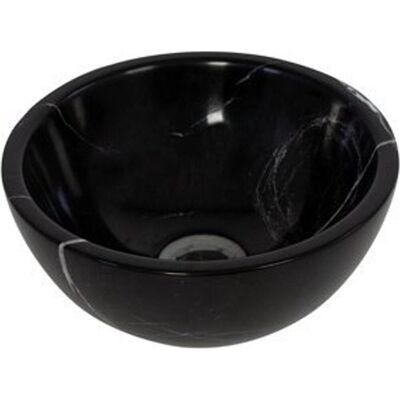 Plieger mini round waskom - 26x26x12cm - marmer zwart Plieger mini round waskom - 26x26x12cm - marmer zwart
