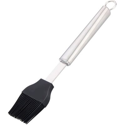 Alpina siliconen bakkwast 24 cm - keukenkwast rvs handgreep - zwart Alpina siliconen bakkwast 24 cm - keukenkwast rvs handgreep - zwart