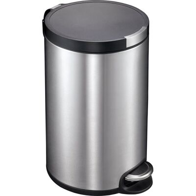 EKO - artistic pedaalemmer 20 liter - stainless steel plastic - mat rvs - prullenbak EKO - artistic pedaalemmer 20 liter - stainless steel plastic - mat rvs - prullenbak