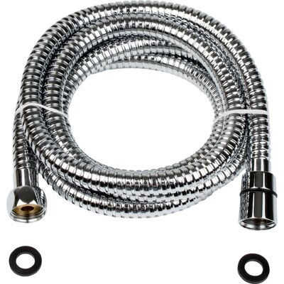 Plieger napoli doucheslang - universeel - metaal - chroom - anti-knik - anti-twist - 200 cm - 10 jaar garantie Plieger napoli doucheslang - universeel - metaal - chroom - anti-knik - anti-twist - 200 cm - 10 jaar garantie