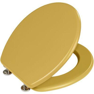 WENKO Prima Retro Geel Toiletzitting - Toiletzitting WENKO Prima Retro Geel Toiletzitting - Toiletzitting