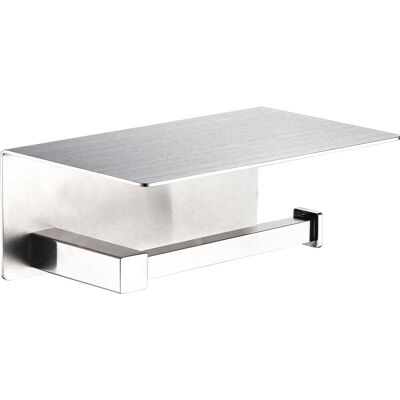 Plieger altea wc rolhouder met plateau - wandmontage - geborsteld chroom Plieger altea wc rolhouder met plateau - wandmontage - geborsteld chroom