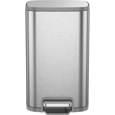 EKO - stella x pedaalemmer 12 liter - stainless steel plastic - mat rvs - prullenbak EKO - stella x pedaalemmer 12 liter - stainless steel plastic - mat rvs - prullenbak