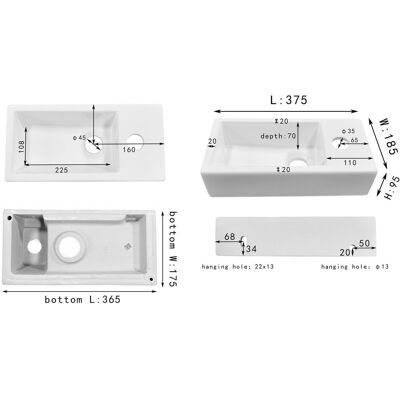 Differnz helios fonteinset - toiletfontein voor rechtse montage - vervaardigd uit keramiek - krasvast en gemakkelijk schoon te houden - modern design - afmetingen 37.5 x 18.5 x 9 cm - kleur wit Differnz helios fonteinset - toiletfontein voor rechtse montage - vervaardigd uit keramiek - krasvast en gemakkelijk schoon te houden - modern design - afmetingen 37.5 x 18.5 x 9 cm - kleur wit