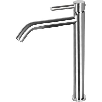 Differnz wastafelkraan hoog � gebogen � mengkraan koud en warm � mat chroom Differnz wastafelkraan hoog � gebogen � mengkraan koud en warm � mat chroom