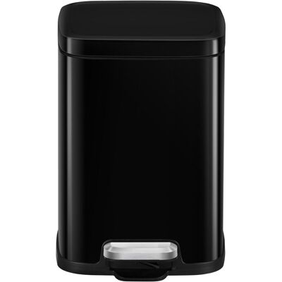 EKO - stella pedaalemmer 6 liter - stainless steel plastic - zwart - prullenbak EKO - stella pedaalemmer 6 liter - stainless steel plastic - zwart - prullenbak