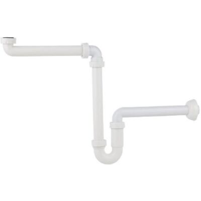 Kirchhoff polypropyleen ruimtebesparende sifon voor wastafel, 1 1/4" x 32 mm - 98833518 Kirchhoff polypropyleen ruimtebesparende sifon voor wastafel, 1 1/4" x 32 mm - 98833518