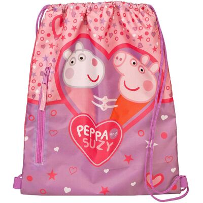 Undercover Gymtas peppa pig - peppa & suzy Multi kleuren Undercover Gymtas peppa pig - peppa & suzy Multi kleuren