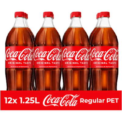 Coca-Cola regular pet (12x 1.25 liter) Coca-Cola regular pet (12x 1.25 liter)