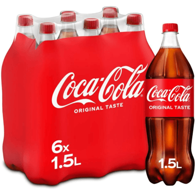 Coca-Cola regular pet (6x 1.5 liter) Coca-Cola regular pet (6x 1.5 liter)