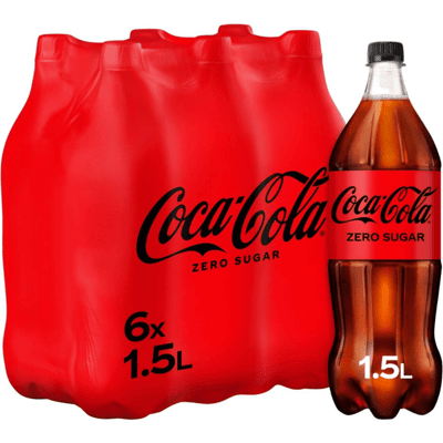 Coca-Cola zero sugar pet (6x 1.5 liter) Coca-Cola zero sugar pet (6x 1.5 liter)